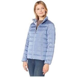 Eddie Bauer Down Jacket Coat Cirrus Light Blue Full Zip Womens XS 650 FP Power